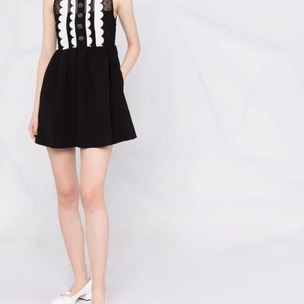 Self-Portrait Black Mini Dress - Picture 8 of 10